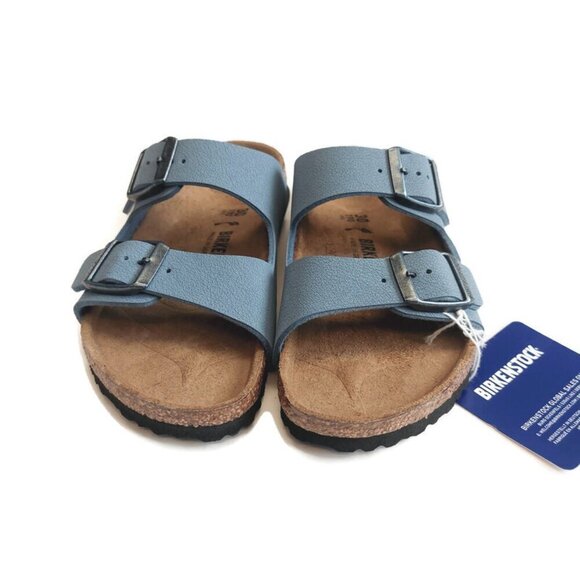 Birkenstock Arizona Birkibuc Sandals Kids Size US C 12 EU 30 Blue NARROW - Picture 7 of 10
